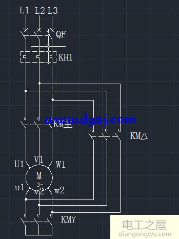 電機(jī)星三角啟動(dòng)燒壞原因圖解分析