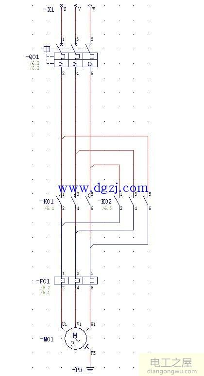 三相電機正反轉(zhuǎn)控制接線圖原理