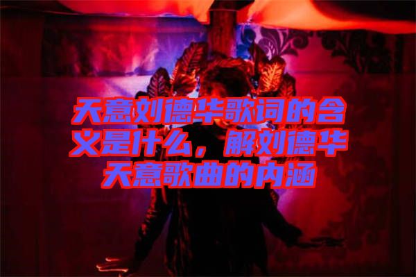 天意劉德華歌詞的含義是什么，解劉德華天意歌曲的內涵