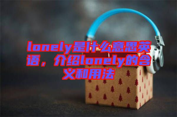 lonely是什么意思英語，介紹lonely的含義和用法