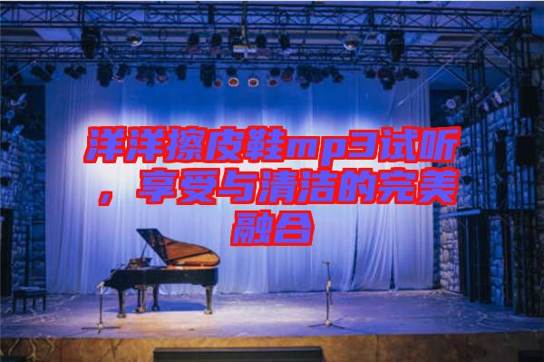 洋洋擦皮鞋mp3試聽，享受與清潔的完美融合