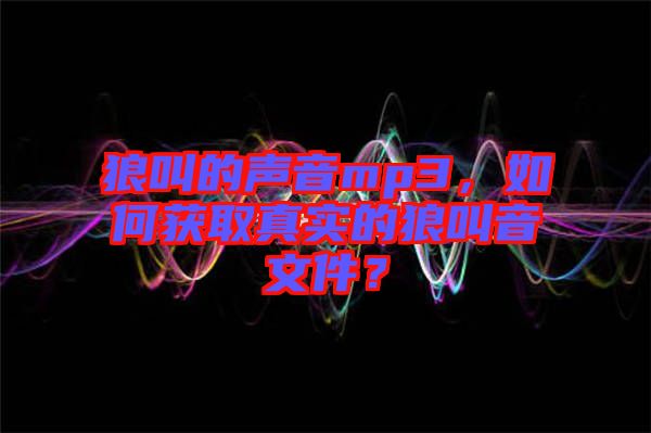 狼叫的聲音mp3，如何獲取真實(shí)的狼叫音文件？