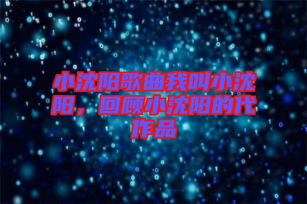 小沈陽歌曲我叫小沈陽，回顧小沈陽的代作品