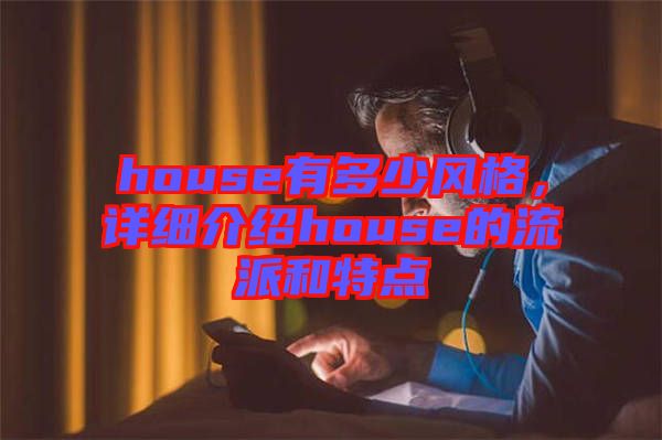 house有多少風(fēng)格，詳細(xì)介紹house的流派和特點