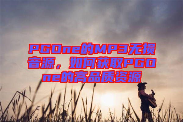 PGOne的MP3無(wú)損音源，如何獲取PGOne的高品質(zhì)資源