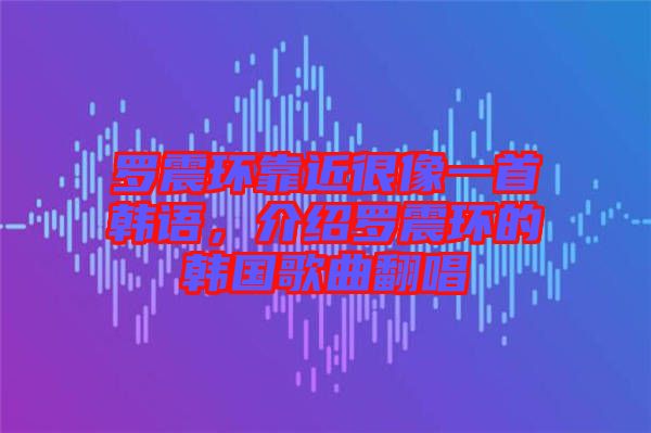 羅震環(huán)靠近很像一首韓語，介紹羅震環(huán)的韓國歌曲翻唱