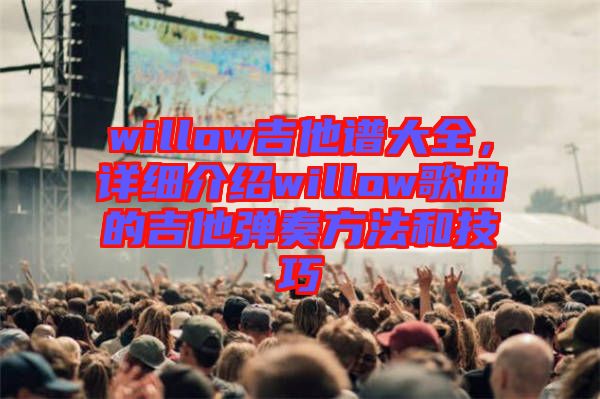 willow吉他譜大全，詳細介紹willow歌曲的吉他彈奏方法和技巧