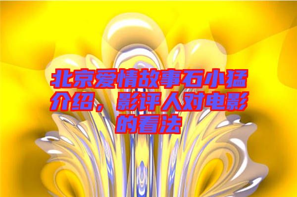 北京愛情故事石小猛介紹，影評(píng)人對(duì)電影的看法