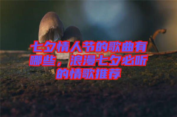 七夕情人節(jié)的歌曲有哪些，浪漫七夕必聽的情歌推薦