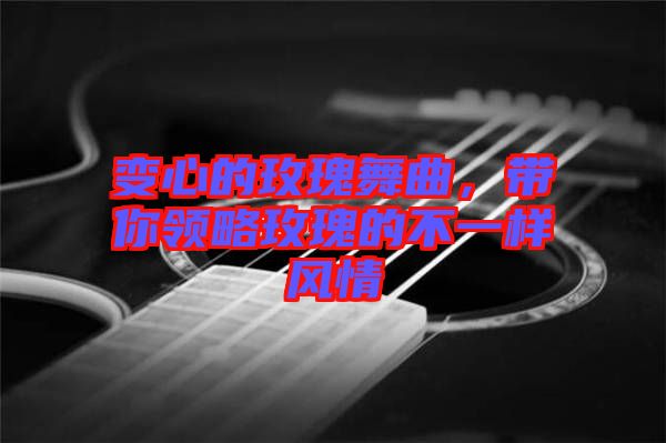 變心的玫瑰舞曲，帶你領(lǐng)略玫瑰的不一樣風(fēng)情