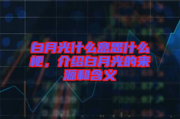 白月光什么意思什么梗，介紹白月光的來(lái)源和含義