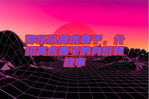 仰樂隊(duì)高虎妻子，介紹高虎妻子的身份和故事