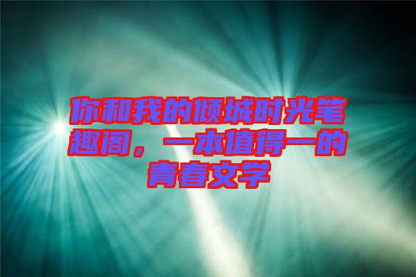 你和我的傾城時(shí)光筆趣閣，一本值得一的青春文學(xué)