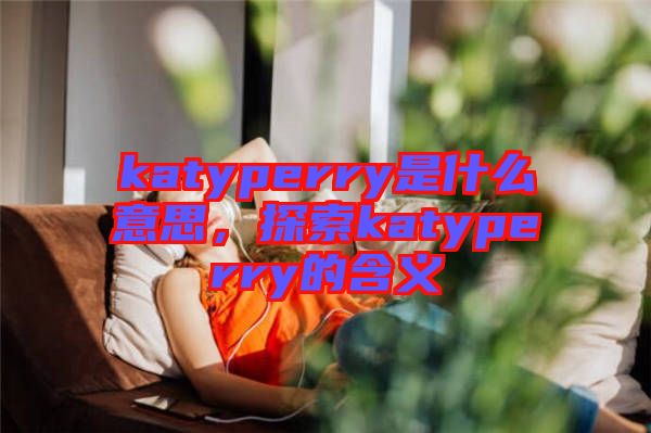 katyperry是什么意思，探索katyperry的含義