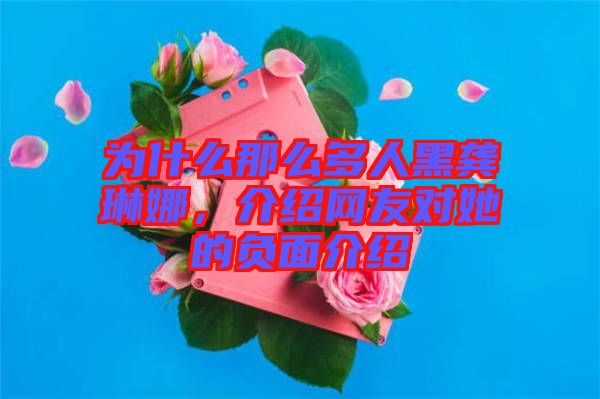 為什么那么多人黑龔琳娜，介紹網(wǎng)友對她的負面介紹