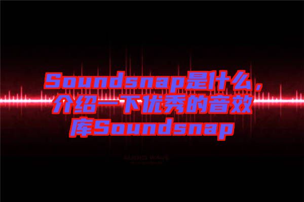 Soundsnap是什么，介紹一下優(yōu)秀的音效庫Soundsnap