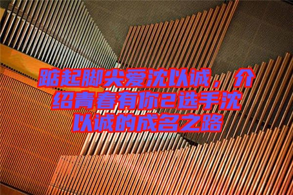 踮起腳尖愛沈以誠，介紹青春有你2選手沈以誠的成名之路