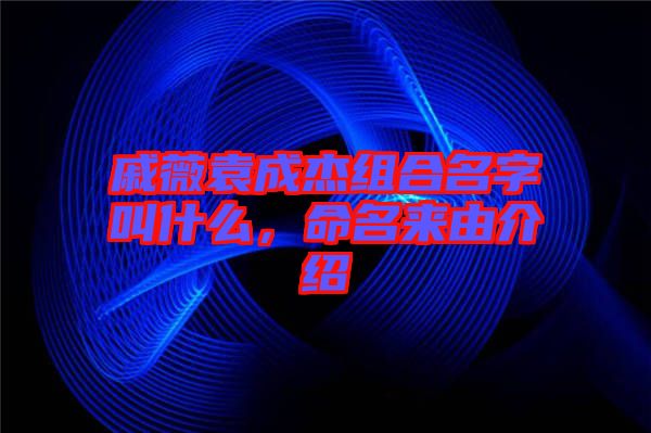 戚薇袁成杰組合名字叫什么，命名來(lái)由介紹