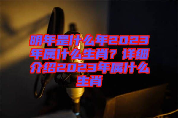 明年是什么年2023年屬什么生肖？詳細介紹2023年屬什么生肖