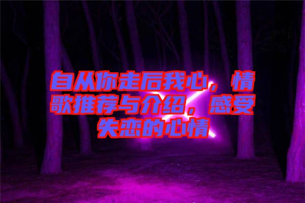 自從你走后我心，情歌推薦與介紹，感受失戀的心情