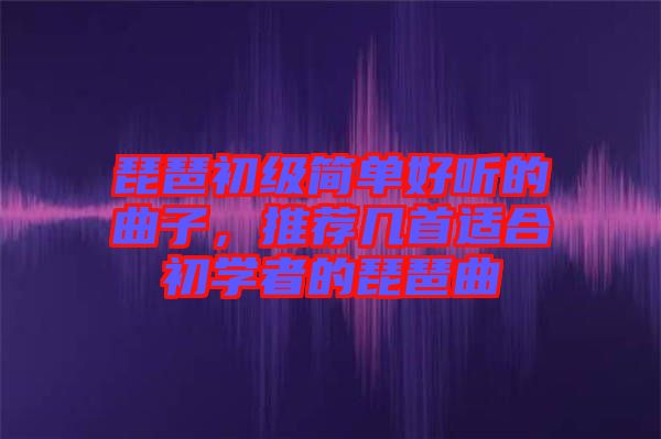 琵琶初級(jí)簡(jiǎn)單好聽(tīng)的曲子，推薦幾首適合初學(xué)者的琵琶曲