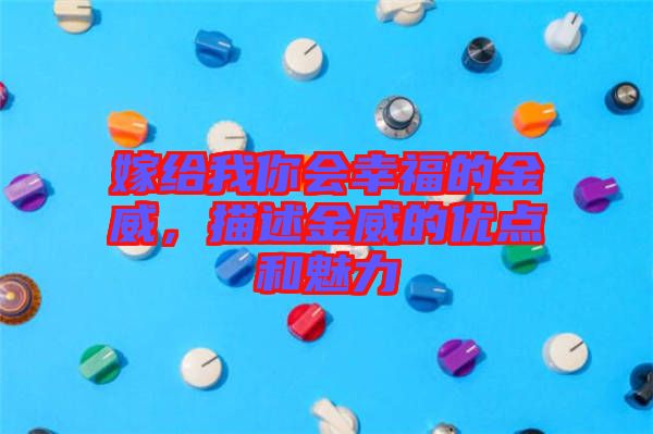 嫁給我你會幸福的金威，描述金威的優(yōu)點和魅力