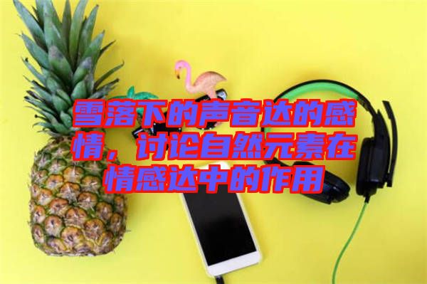 雪落下的聲音達(dá)的感情，討論自然元素在情感達(dá)中的作用